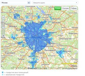 Yota зона покрытия московская область интернет 4g карта